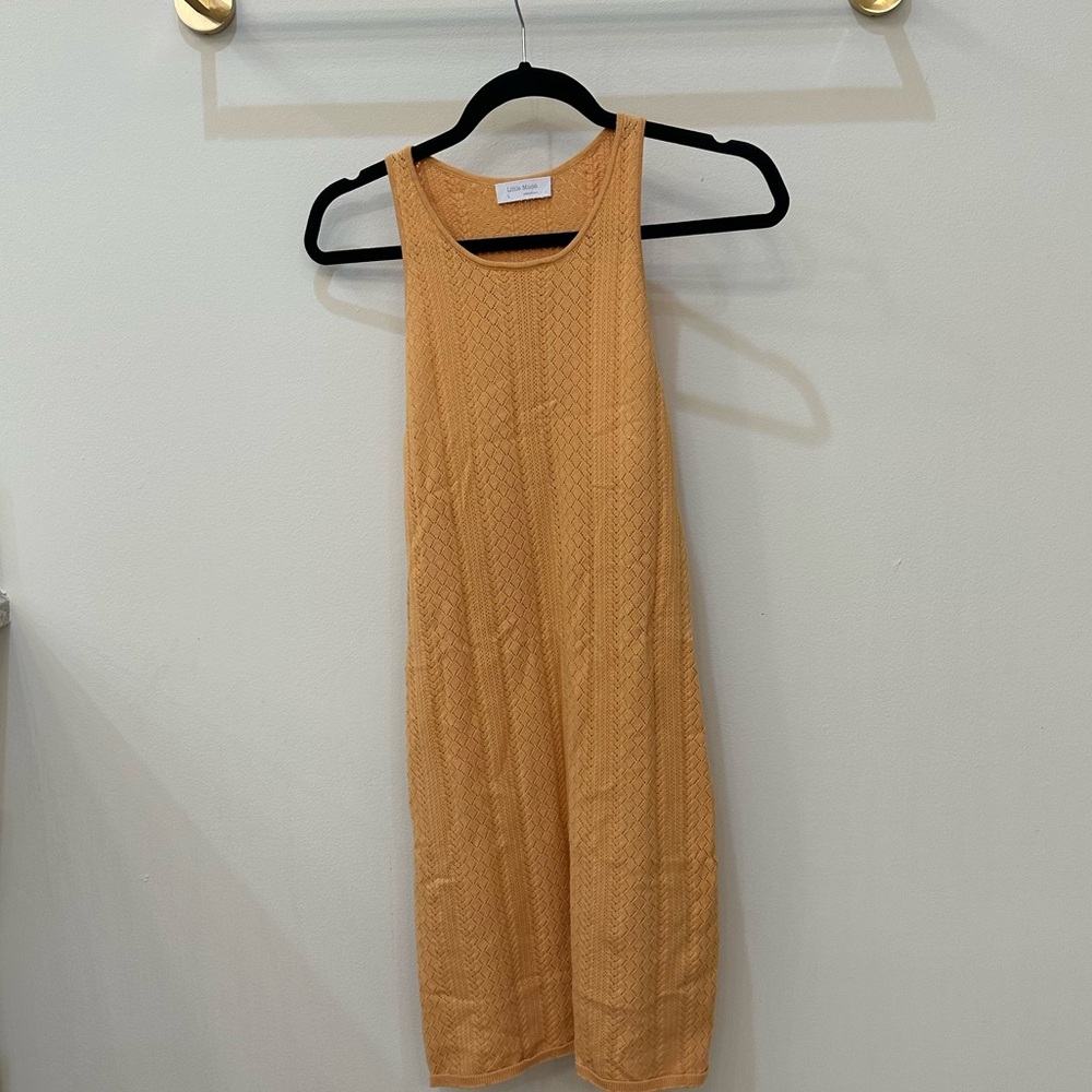 Sleeveless Mustard Dress